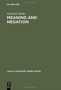 portada Meaning and Negation (Janua Linguarum)