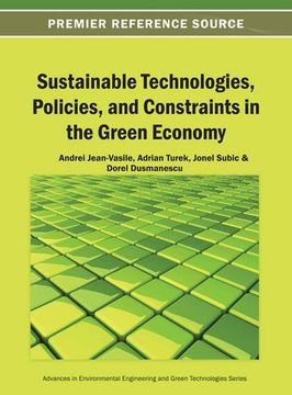 portada sustainable technologies, policies, and constraints in the green economy (en Inglés)