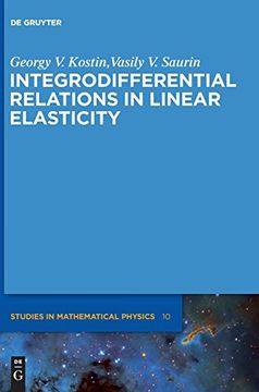 portada Integrodifferential Relations in Linear Elasticity (in English)