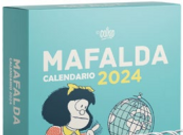 portada MAFALDA 2024 CALENDARIO CAJA TURQUESA (in Spanish)