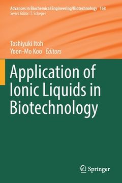 portada Application of Ionic Liquids in Biotechnology (en Inglés)
