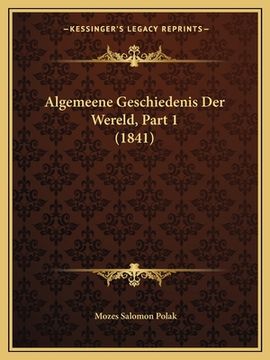 portada Algemeene Geschiedenis Der Wereld, Part 1 (1841)