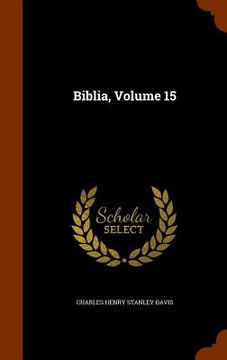 portada Biblia, Volume 15 (in English)