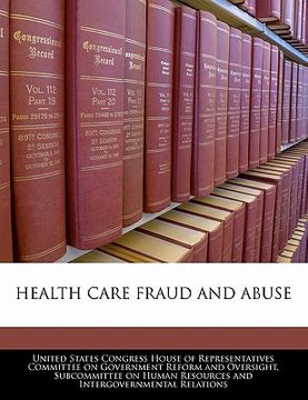 portada health care fraud and abuse (en Inglés)