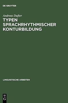 portada Typen Sprachrhythmischer Konturbildung (en Alemán)