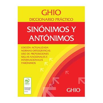 portada Diccionario Ghio práctico de sinónimos y antónimos (in Spanish)