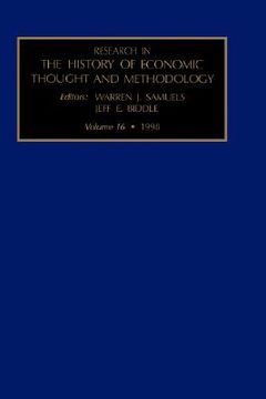 portada research in the history of economic thought and methodology: vol.16