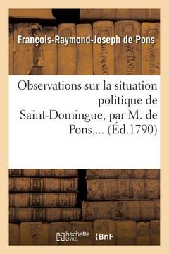 portada Observations Sur La Situation Politique de Saint-Domingue