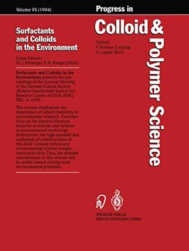 portada Surfactants and Colloids in the Environment (Progress in Colloid and Polymer Science) (en Inglés)