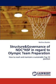 portada structure&governance of noc*nsf in regard to olympic team preparation (en Inglés)