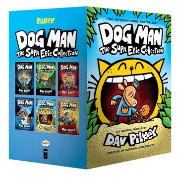 portada Dog Man: The Supa Epic Collection: From the Creator of Captain Underpants (Dog man #1-6 Boxed Set) (en Inglés)