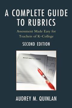 portada a complete guide to rubrics (en Inglés)