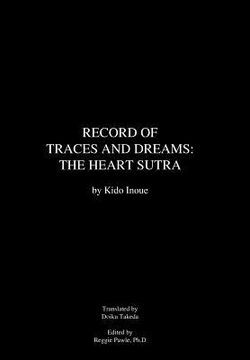 portada record of traces and dreams: the heart sutra (en Inglés)