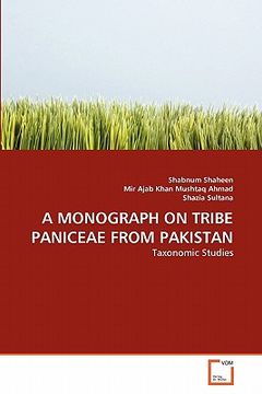 portada a monograph on tribe paniceae from pakistan (en Inglés)
