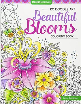 portada KC Doodle Art Beautiful Blooms Coloring Book