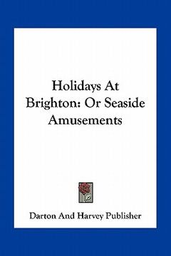 portada holidays at brighton: or seaside amusements (en Inglés)