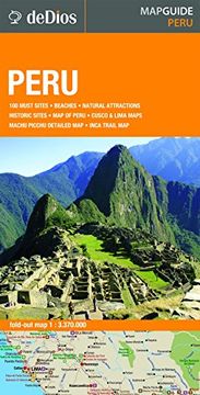 portada Perú, Laminated Map-Guide. Escale 1: 3. 370. 000. De Dios Editores. (en Inglés)