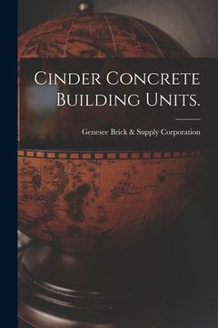 portada Cinder Concrete Building Units. (en Inglés)