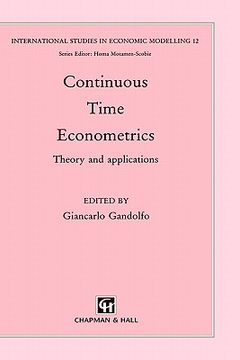 portada continuous time econometrics: theory and applications (en Inglés)