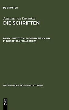 portada Institutio Elementaris. Capita Philosophica (Dialectica) (en Alemán)