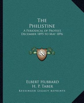 portada the philistine: a periodical of protest, december 1895 to may 1896