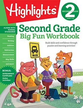 portada The big fun Second Grade Workbook (Highlights™ big fun Activity Workbooks) (in English)
