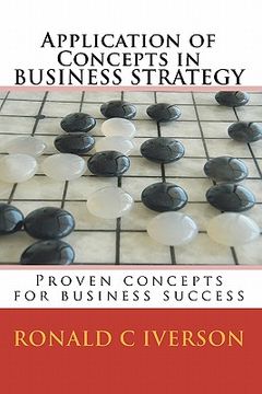 portada application of concepts in business strategy (en Inglés)