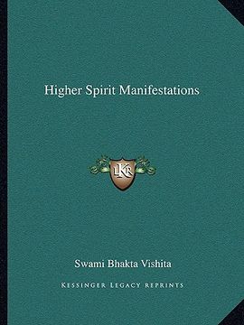 portada higher spirit manifestations (en Inglés)