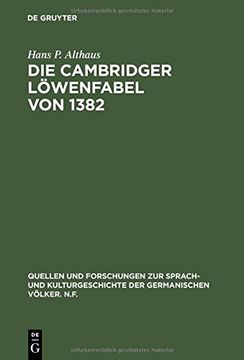 portada Die Cambridger Löwenfabel von 1382 (Quellen Und Forschungen Zur Sprach- Und Kulturgeschichte der) (German Edition)