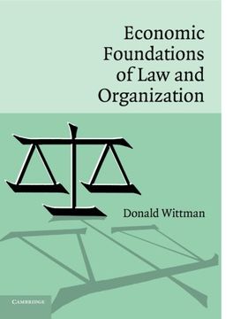 portada Economic Foundations of law and Organization (en Inglés)