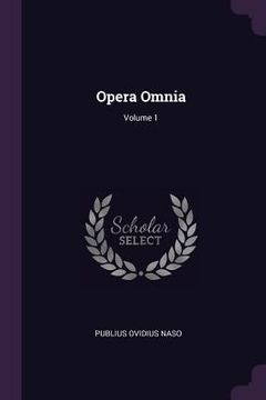 portada Opera Omnia; Volume 1