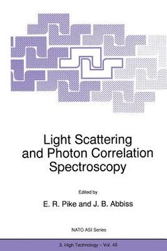 portada Light Scattering and Photon Correlation Spectroscopy