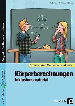 portada Körperberechnungen - Inklusionsmaterial: 6. Bis 10. Klasse 