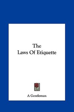 portada the laws of etiquette (en Inglés)