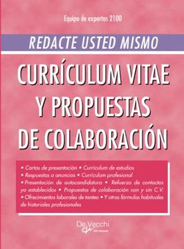 portada Redacte Usted Mismo Currículum Vitae y Propuestas de Colaboración