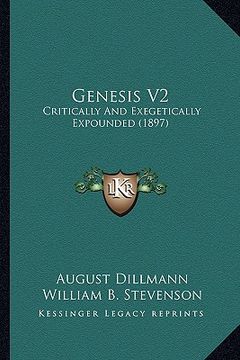 portada genesis v2: critically and exegetically expounded (1897) (en Inglés)
