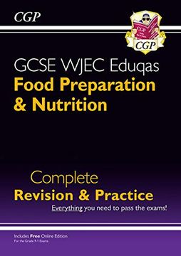 portada New 9-1 Gcse Food Preparation & Nutrition Wjec Eduqas Complete Revision & Practice (With Online Edn) (Cgp Gcse Food 9-1 Revision) (en Inglés)