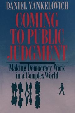 portada Coming to Public Judgment: Making Democracy Work in a Complex World (Contemporary Issues in the Middle East) 