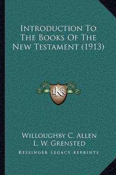 portada introduction to the books of the new testament (1913) (en Inglés)