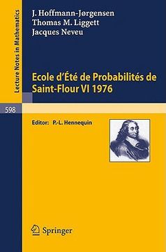 portada ecole d'ete de probabilites de saint-flour vi, 1976 (in English)