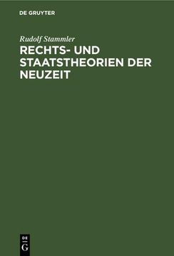 portada Rechts- und Staatstheorien der Neuzeit (en Alemán)
