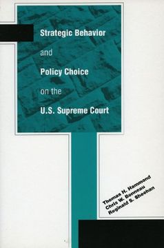 portada Strategic Behavior and Policy Choice on the U. St Supreme Court (in English)