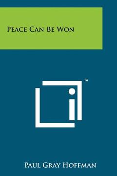 portada peace can be won (in English)
