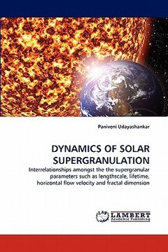 portada dynamics of solar supergranulation (in English)