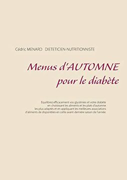 portada Menus D'automne Pour le Diabète (Savoir Quoi Manger, Tout Simplement) 