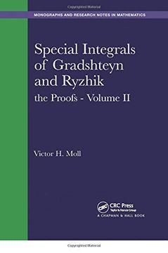 portada Special Integrals of Gradshteyn and Ryzhik (Monographs and Research Notes in Mathematics) (in English)