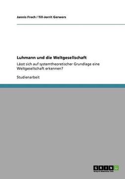 portada Luhmann und die Weltgesellschaft