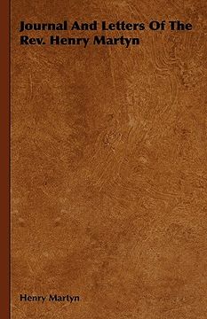 portada journal and letters of the rev. henry martyn (en Inglés)