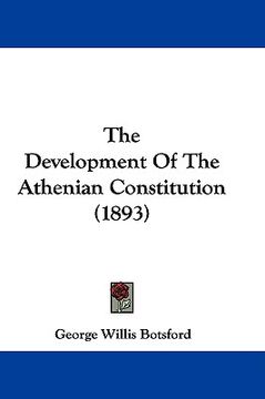 portada the development of the athenian constitution (1893) (in English)