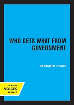 portada Who Gets What From Government (en Inglés)